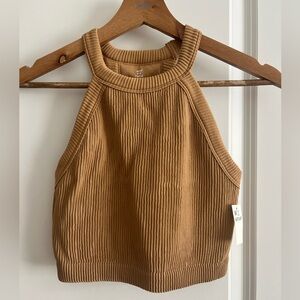 NWT Aerie double lined crop top sz M